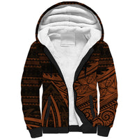 Straight Outta Kadavu Fiji Sherpa Hoodie Tribal Polynesian Tattoo Coat Of Arms Flag