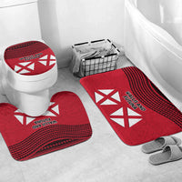 Wallis And Futuna Bathroom Set Polynesian Tattoo Flag Map