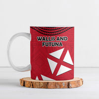 Wallis And Futuna Ceramic Mug Polynesian Tattoo Flag Map
