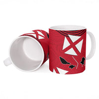 Wallis And Futuna Ceramic Mug Polynesian Tattoo Flag Map