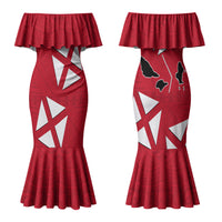 Wallis And Futuna Family Matching Mermaid Dress and Hawaiian Shirt Polynesian Tattoo Flag Map
