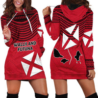 Wallis And Futuna Hoodie Dress Polynesian Tattoo Flag Map