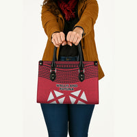 Wallis And Futuna Leather Bag Polynesian Tattoo Flag Map