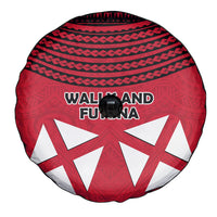 Wallis And Futuna Spare Tire Cover Polynesian Tattoo Flag Map