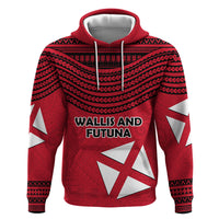 Wallis And Futuna Zip Hoodie Polynesian Tattoo Flag Map