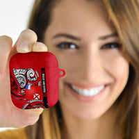 Wallis And Futuna AirPods Case Tribal Polynesian Tattoo Flag Motif