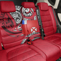Wallis And Futuna Back Car Seat Cover Tribal Polynesian Tattoo Flag Motif
