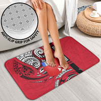 Wallis And Futuna Bathroom Set Tribal Polynesian Tattoo Flag Motif