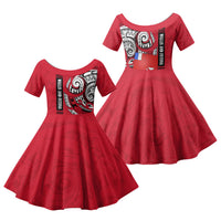 Wallis And Futuna Family Matching Tank Maxi Dress and Hawaiian Shirt Tribal Polynesian Tattoo Flag Motif