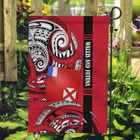 Wallis And Futuna Garden Flag Tribal Polynesian Tattoo Flag Motif