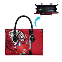 Wallis And Futuna Leather Bag Tribal Polynesian Tattoo Flag Motif