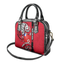 Wallis And Futuna Shoulder Handbag Tribal Polynesian Tattoo Flag Motif