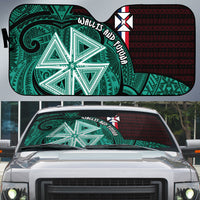 Wallis And Futuna Auto Sun Shade Tribal Polynesian Tattoo Heritage Cross Flag