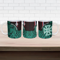 Wallis And Futuna Ceramic Mug Tribal Polynesian Tattoo Heritage Cross Flag