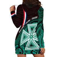 Wallis And Futuna Hoodie Dress Tribal Polynesian Tattoo Heritage Cross Flag
