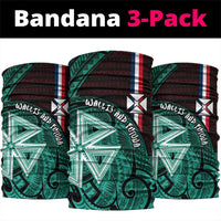 Wallis And Futuna Neck Gaiter Tribal Polynesian Tattoo Heritage Cross Flag