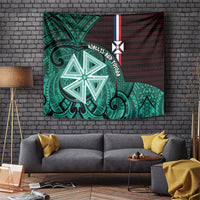 Wallis And Futuna Tapestry Tribal Polynesian Tattoo Heritage Cross Flag
