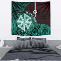 Wallis And Futuna Tapestry Tribal Polynesian Tattoo Heritage Cross Flag