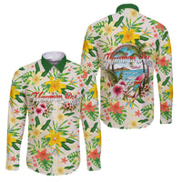 Hawaiian Piko Threads Of Paradise Aloha Family Matching Long Sleeve Bodycon Dress and Hawaiian Shirt Tropical Hibiscus Plumeria
