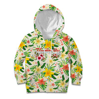 Hawaiian Piko Threads Of Paradise Aloha Kid Hoodie Tropical Hibiscus Plumeria