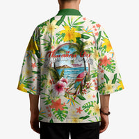 Hawaiian Piko Threads Of Paradise Aloha Kimono Tropical Hibiscus Plumeria