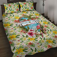 Hawaiian Piko Threads Of Paradise Aloha Quilt Bed Set Tropical Hibiscus Plumeria