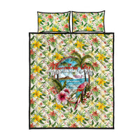Hawaiian Piko Threads Of Paradise Aloha Quilt Bed Set Tropical Hibiscus Plumeria