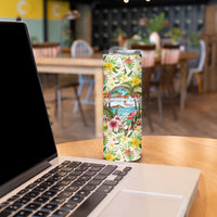 Hawaiian Piko Threads Of Paradise Aloha Skinny Tumbler Tropical Hibiscus Plumeria