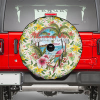 Hawaiian Piko Threads Of Paradise Aloha Spare Tire Cover Tropical Hibiscus Plumeria