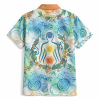Hawaiian Piko Cultural Pride Aloha Hawaiian Shirt Watercolor Spiral Art - Tropical Plumeria Lei Garland