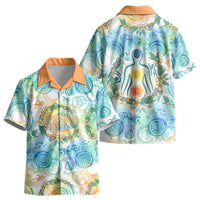 Hawaiian Piko Cultural Pride Aloha Kid Hawaiian Shirt Watercolor Spiral Art - Tropical Plumeria Lei Garland