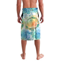 Hawaiian Piko Cultural Pride Aloha Lavalava Watercolor Spiral Art - Tropical Plumeria Lei Garland