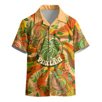 Hawaiian Piko Lani Cultivate I Ka Piko Aloha Kid Hawaiian Shirt Retro Psychedelic Taro Leaf - Hibiscus Flowers
