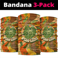 Hawaiian Piko Lani Cultivate I Ka Piko Aloha Neck Gaiter Retro Psychedelic Taro Leaf - Hibiscus Flowers