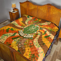 Hawaiian Piko Lani Cultivate I Ka Piko Aloha Quilt Retro Psychedelic Taro Leaf - Hibiscus Flowers