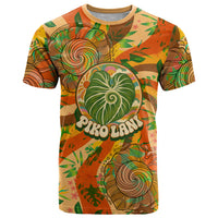 Hawaiian Piko Lani Cultivate I Ka Piko Aloha T Shirt Retro Psychedelic Taro Leaf - Hibiscus Flowers