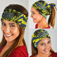 Waimanalo Oahu Hawaii Surfing Neck Gaiter Tropical Beach Retro Sunburst Surfboard