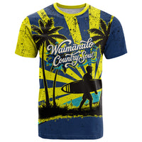 Waimanalo Oahu Hawaii Surfing T Shirt Tropical Beach Retro Sunburst Surfboard