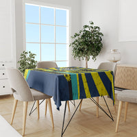 Waimanalo Oahu Hawaii Surfing Tablecloth Tropical Beach Retro Sunburst Surfboard