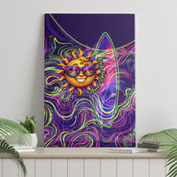 Waimanalo Hawaii Sun Rabbit Canvas Wall Art Psychedelic Trippy Neon Swirl Graphic