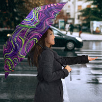 Waimanalo Hawaii Sun Rabbit Umbrella Psychedelic Trippy Neon Swirl Graphic