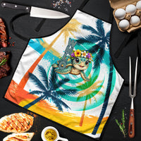 Hawaii Waimanalo Sea Turtle Apron Cute Tropical Beach Aloha Spirit Cartoon