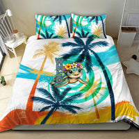 Hawaii Waimanalo Sea Turtle Bedding Set Cute Tropical Beach Aloha Spirit Cartoon