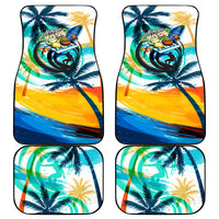 Hawaii Waimanalo Sea Turtle Car Mats Cute Tropical Beach Aloha Spirit Cartoon