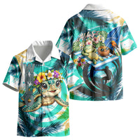 Hawaii Waimanalo Sea Turtle Kid Hawaiian Shirt Cute Tropical Beach Aloha Spirit Cartoon