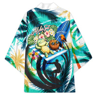Hawaii Waimanalo Sea Turtle Kimono Cute Tropical Beach Aloha Spirit Cartoon