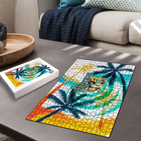 Hawaii Waimanalo Sea Turtle Puzzle Cute Tropical Beach Aloha Spirit Cartoon