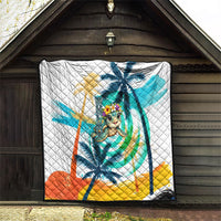 Hawaii Waimanalo Sea Turtle Quilt Cute Tropical Beach Aloha Spirit Cartoon