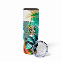 Hawaii Waimanalo Sea Turtle Skinny Tumbler Cute Tropical Beach Aloha Spirit Cartoon