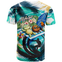 Hawaii Waimanalo Sea Turtle T Shirt Cute Tropical Beach Aloha Spirit Cartoon